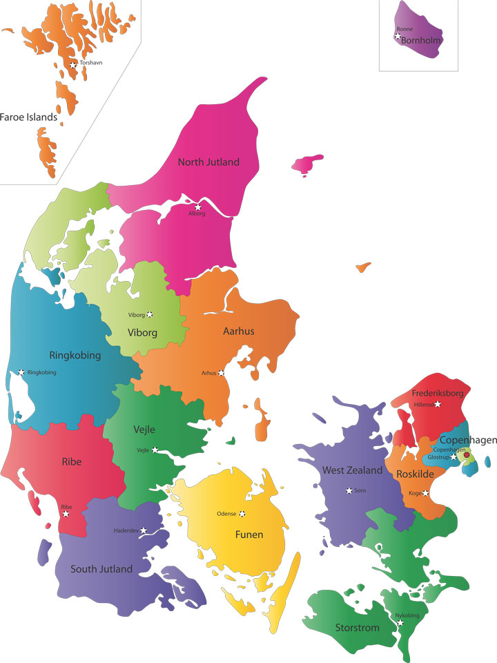 denmark map