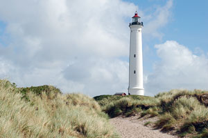 lighthouse on the western coast of Jutland