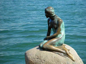 Little Mermaid statue, Copenhagen harbor